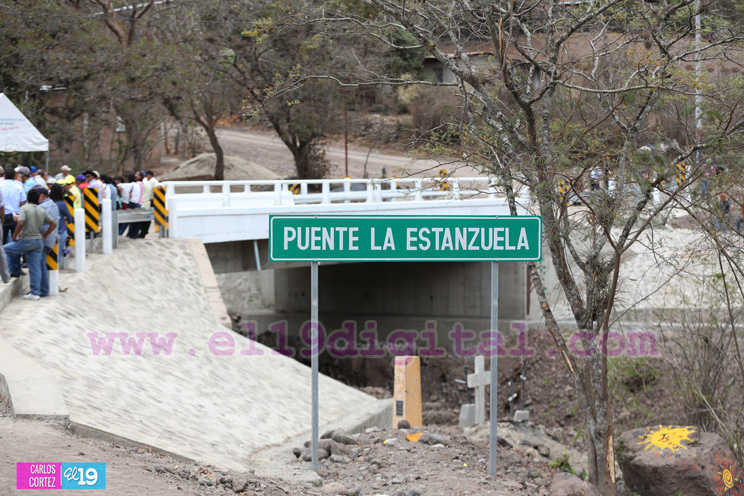 Inauguran puente vehicular en tramo Estelí-El Tisey